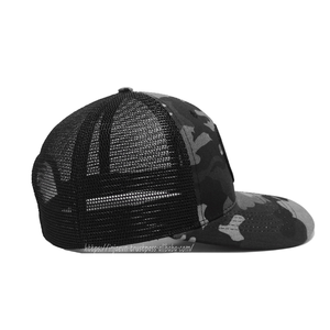 OEM Custom <b>Camo</b> Mesh Trucker Hat 5 Panel <b>Cap</b> with Embroidery Logo Patch Structured Camouflage <b>Cap</b> Wholesale Factory - Product Image 6