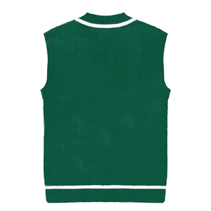 Pull-over tricoté unisexe à col en V pour l'école primaire, chaud et confortable en coton, personnalisable - Product Image 6