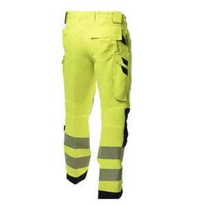 Salopette de travail unisexe haute visibilité imperméable multi-poches en polyester, pantalon de sécurité protecteur, combinaison personnalisable - Product Image 2