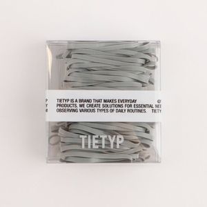 Élastiques à cheveux TIETYP, bandeaux en caoutchouc élastique, couleur unie, minimaliste, moderne, usage quotidien, pour femmes, emballage en carton, fabriqué en Corée - Product Image 4