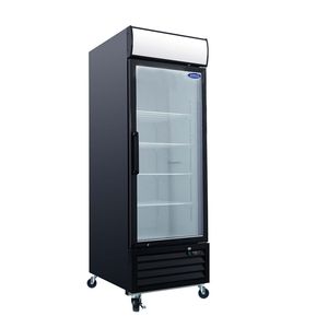 Congélateur commercial ORIKOOL 19,3 pieds cubes avec porte vitrée, panneau supérieur LED, vertical, avec porte battante, vitrine réfrigérée - Product Image 1