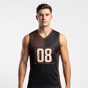 Wholesale High-Performance Netball Jersey Men's V-Neck Netball Jersey Sublimated Print Lightweight Breathable Netball Jersey - Product Image 6