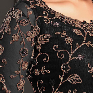Nouvelle Robe Longue en Chiffon Brodé Lourd, Style Boutique, Travaux Manuels Intenses, Meilleure Vente - Product Image 5