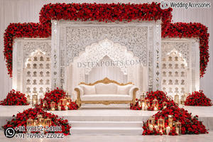 Decoración de Boda Única, Raja Rani Haveli Mandap, el Mejor Mandap de Fibra con Temática Colorida para Bodas, Mandap de Ensueño para Bodas Maharani, Mandap Impresionante - Product Image 5