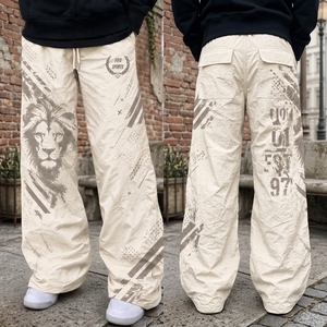 Pantalones Holgados de Lona de Nailon, Premium, Transpirables, de Secado Rápido, Ecológicos, Diseñados para Entrenamientos en el Gimnasio y Actividades al Aire Libre - Product Image 2
