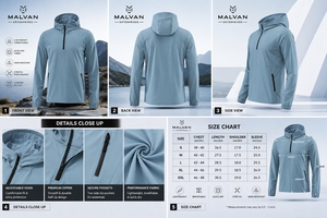 <b>Half</b> <b>Zip</b> Varsity <b>Jacket</b> <b>Men</b> Waterproof Plain Dyed Bonded Gym Clothes Run Windbreak Zipper Blank Wear Mesh Lining Custom Nylon - Product Image 5