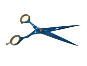 Tijeras de Peluquería Profesionales de Acero Inoxidable Quirúrgico con Punta Cerrada y Mango de Goma para Uso en Salón y en Casa - Product Image 6