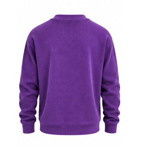 Sudadera de punto gofrado para hombre, cuello redondo, manga larga, estilo casual, térmica, texturizada, ropa de invierno, estilo urbano, personalizada, OEM, top - Product Image 2