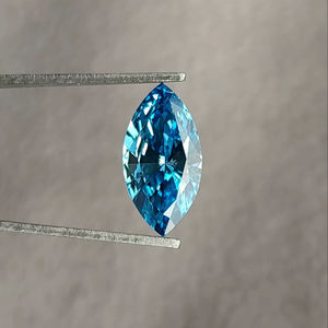 เพชรทรงมาร์คีส์สีฟ้าแฟนซี 1.00 กะรัต เพชรเพาะเลี้ยงในห้องปฏิบัติการ สำหรับทำแหวน ได้รับการรับรองจาก IGI เพชรเม็ดเดี่ยว ราคาประหยัด เหมาะสำหรับเป็นของขวัญวันเกิด - Product Image 1