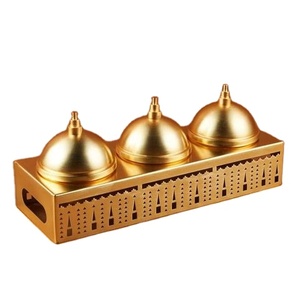 Gold Plated Set Of 3 Metal <b>chocolate</b> Bowl Available Superior Quality Handmade <b>Chocolate</b> Bowl With Stand For Ramadan And <b>Wedding</b> - Product Image 1