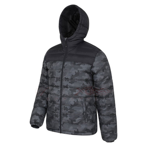 <b>Men</b> Winter Hooded Puffer <b>Jacket</b> Camouflage Print Windproof Polyester Wadding Oem Wholesale Bulk - Product Image 2