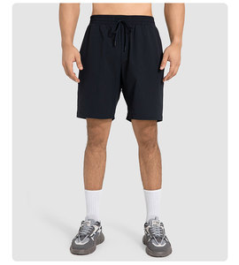 Compre Pantalones Cortos Deportivos Casuales de Lona para Hombre, Nuevos, de la Mejor Calidad, Venta Directa de Fábrica, Holgados, Sólidos, para Verano - Product Image 4