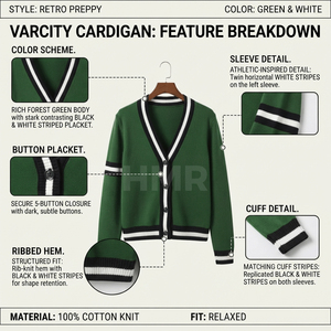 HMR Sisterhood Sorority Sisterhood Sorority Casual Spring Single-Breasted <b>Short</b> Thick Knit Sweater Jacket Top New Coat - Product Image 6
