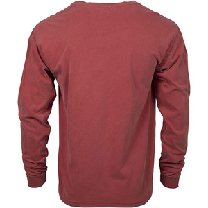 T-shirt pour homme à manches longues, col rond, surdimensionné, de haute qualité, avec impression de broderie personnalisée, logo, vente en gros - Product Image 6