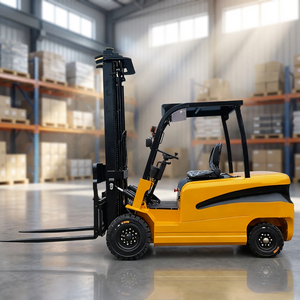 รถยกแบตเตอรี่สำหรับพื้นที่ขรุขระ 2 ตัน ยางลม ขับเคลื่อน 4 ล้อ สำหรับงานฟาร์ม งานก่อสร้าง ขนย้ายวัสดุกลางแจ้ง - Product Image 1