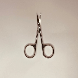 Ciseaux à cuticules professionnels pliables en acier inoxydable à pointe incurvée, nouveau design, logo personnalisé, outils de manucure - Product Image 1