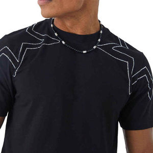 เสื้อยืดคอกลมครอปท็อปขายส่ง แบรนด์ส่วนตัว ลายซันเฟด ประดับเพชร ทรงโอเวอร์ไซส์ ระบายอากาศได้ดี เสื้อยืดผู้ชาย - Product Image 3