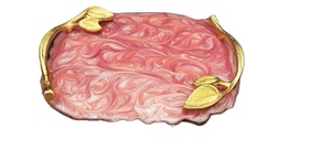 Bandeja para servir con asas Bandeja decorativa Mesa de centro Bandeja acrílica para desayuno Mesa de comida de té Encimera de tocador otomana - Product Image 6