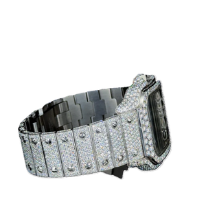 Reloj de Pulsera de Acero Inoxidable con Incrustaciones de Diamantes RAHA, Reloj de Cuarzo Analógico de Lujo para Mujer, 21 mm, Cierre de Mariposa, Esfera de Cristal - Product Image 2