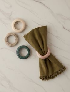 Handmade Designer Resin Napkin Rings Elegant Dining Table <b>Tissue</b> Holder for <b>Wedding</b> and Restaurant Decorative Napkin Holders - Product Image 2