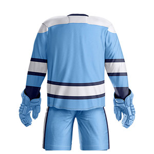 Tenue d'entraînement de hockey sur glace, uniforme de haute qualité, service OEM, tissu respirant, polyester sur mesure, couleurs personnalisées pour hommes - Product Image 6