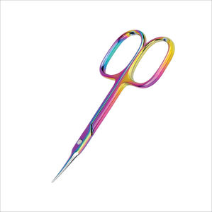 Ciseaux à cuticules de style russe de haute qualité, en acier inoxydable, lame droite, ciseaux à ongles pointus, durables, logo personnalisé - Product Image 5