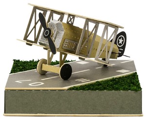 Tren de Vapor Vintage Fantástico 2026-01, Kit de Modelo de Papel Troquelado Hecho a Mano, Rompecabezas Coleccionable de Arte 3D, AVIÓN - Product Image 2