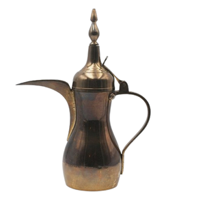 Arabic <b>Coffee</b> Pot Metal Dallah Middle East Style Tea <b>Maker</b> Durable Gold Trimmed Design Dallah <b>Coffee</b> Pot - Product Image 3