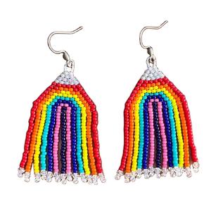 Hot New Handmade Indian Fashion Bijoux Boucles D'oreilles multi couleur Perles De Rocaille Conception Christian Religieux Inspiré Inde - Product Image 6