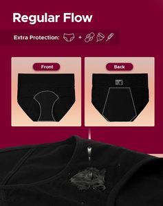 Braguitas Menstruales de Algodón Reutilizables para Mujer, con Logotipo Personalizado, a Prueba de Fugas, Ecológicas, de Cintura Alta, Cómodas, de Secado Rápido, Suaves y Transpirables - Product Image 3