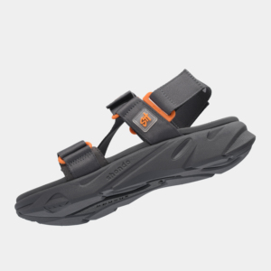Sandalias Unisex SHONDO Casuales Color Gris Oscuro, Parte Superior Ligera, Punta Abierta, con Correa Extraíble, Logotipo Serigrafiado - Product Image 3