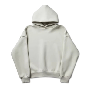 Oversized <b>Men's</b> 100% Cotton Hoodie Custom Heavyweight <b>Pullover</b> Boxy Cropped Drop Shoulder Hoodies for <b>Men</b> - Product Image 2