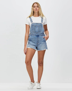 Combinaisons Formelles en Jean Uni Respirantes Longueur Genou Coupe Droite pour Femmes 2026 Vente en Gros Grandes Tailles Été Service OEM Prix Abordable - Product Image 1