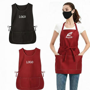 Delantal de Carpintero Ajustable de Algodón Resistente con Correa Cruzada y Bolsa para Herramientas, Uniforme de Trabajo con Color Personalizado para Personal de Restaurantes y Bares - Product Image 3