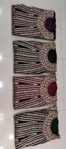 Elegante invierno Georgette Gharara Plazo conjunto bordado completo estilo paquistaní Zarkan piedras secuencia borde Dupatta Salwar Kameez - Product Image 2