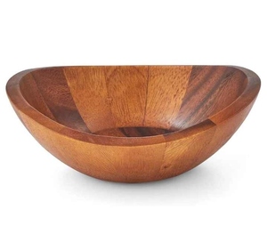 Tazón de Madera de Acacia para Ensaladas, Frutas, Pan y Aperitivos, Resistente al Calor, Tazón de Madera Natural de Grado Alimenticio - Product Image 2