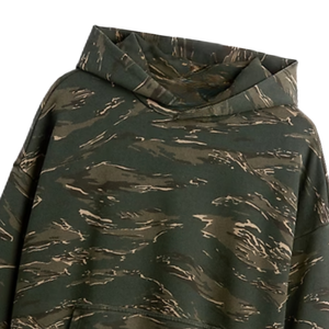 Sweat à capuche camouflage en molleton bouclette 100 % coton, épais, pour homme, idéal pour la chasse et le streetwear, vente en gros - Product Image 3