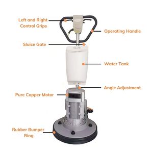 HGP Electric <b>Floor</b> <b>Polishing</b> Machine 17 Inch 175RPM 2.5HP Heavy Duty Surface Grinder 13m Power Cord 220V/50Hz 1 Year Warranty - Product Image 2