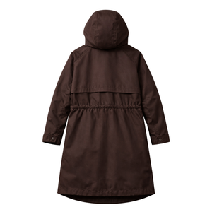 Impermeable Largo para Mujer, Chaqueta con Capucha, Ligera, Cortavientos, Parka Informal para Viajes de Otoño - Product Image 2