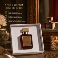 Parfum Arabe Ambré Boisé Longue Durée 100ml pour Hommes et Femmes, Extrait de Parfum, Marque Privée Rouge 40, Fabrication Usine