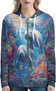 Sudadera con Capucha Transpirable de Forro Polar para Mujer ROMEO INDUSTRY, Otoño/Invierno, Diseño Casual Sublimado, Personalizable por Delante, 95% Poliéster, 5% - Product Image 2