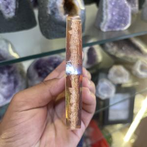 10 Cm Handmade Rose <b>Quartz</b> Orgonite <b>Plate</b> With Copper Spiral Octagon Reiki Chakra Healing Crystal Decor Orgone Coaster Gift - Product Image 6