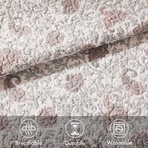 Set di trapunta in cotone a 6 pezzi con eleganti cuscini - Product Image 5