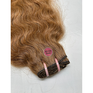 Extensiones de Cabello Remy Indio Rizado Rubio Miel Arrow Exim, Sin Caída, Doble Trama a Máquina, Paquete de 100g - Product Image 4