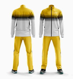 Custom Sublimation Sports Wear Zipper Mens Jacket Hoody Training Track Suit Set Men Sportswear <b>Tracksuit</b> - Product Image 2