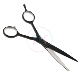 Tijeras de Barbero para Zurdos con Revestimiento de Papel Negro, Venta en Línea, Bajo MOQ para Suministro al por Mayor de Herramientas de Peluquería - Product Image 1