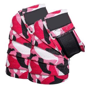 Bandes de protection élastiques en coton antidérapantes pour les genoux, idéales pour l'entraînement, l'haltérophilie, les squats, les soulevés de terre, unisexe, pour le fitness et la force athlétique - Product Image 4