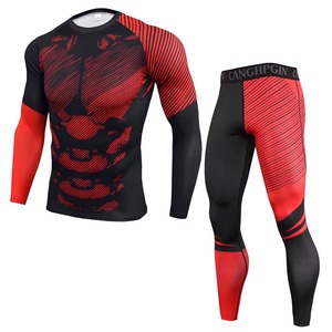 Conjunto de compresión para hombre, última moda, transpirable, suave, para entrenamiento y yoga. - Product Image 4
