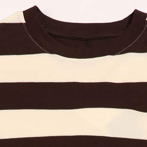 Camisetas de Manga Corta para Mujer, Estilo Informal, Corte Regular, Dobladillo Redondo, 100% Algodón, Estampado a Cuadros, Ecológicas, Personalizables - Product Image 5