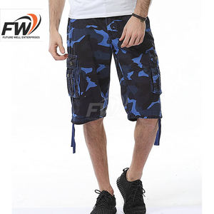 กางเกงขาสั้นคาร์โก้ลายพรางคุณภาพสูงพร้อมป้ายปักลาย  กางเกงขาสั้นคาร์โก้ลายพรางสไตล์เท่ๆ สำหรับผู้ชาย  สั่งซื้อขั้นต่ำน้อย - Product Image 3